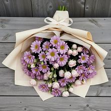 Букет цветов из:  Розы и Хризантемы в Козмодемьянске
