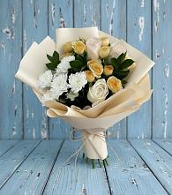 Букет цветов из:  Розы и Хризантемы в Козмодемьянске