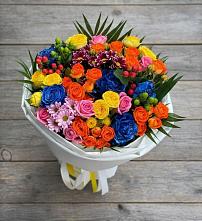 Букет цветов из:  Розы и Хризантемы #REPLACE_PRED# Козмодемьянске