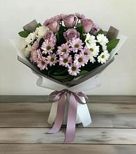Букет цветов из:  Хризантемы и Розы #REPLACE_PRED# Козмодемьянске
