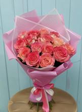 Букет 15 Розовых роз Равель #REPLACE_PRED# Козмодемьянске